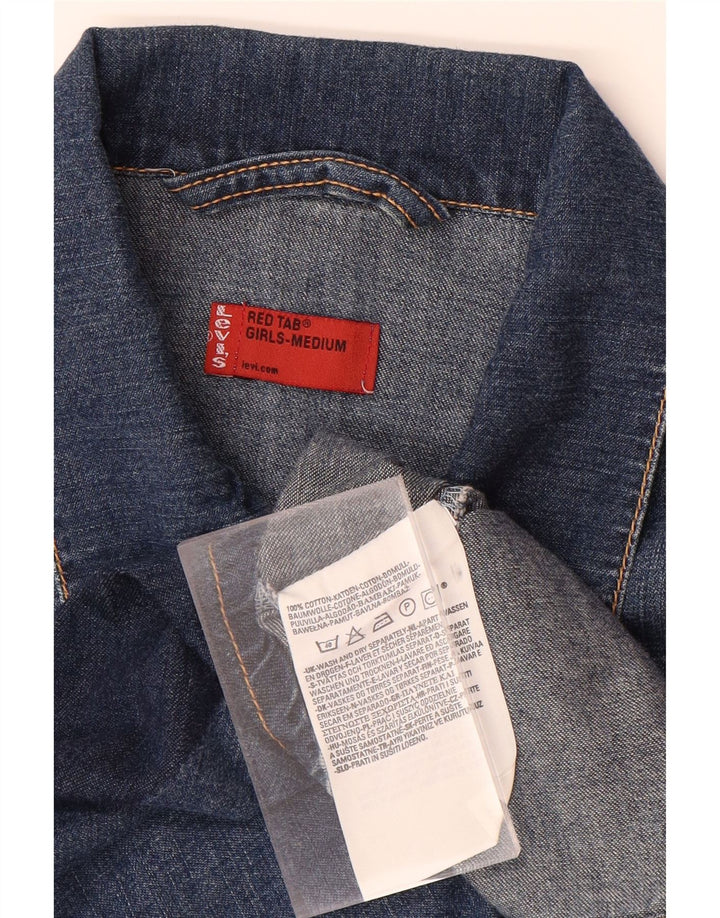 LEVI'S Abito in denim pullover con maniche a 3/4 per ragazze 11-12 anni Blu medio