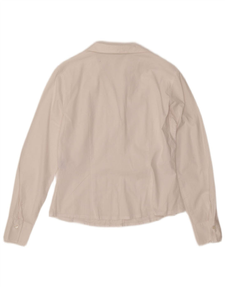 NARACAMICIE Camicia da smoking da donna UK 12 Cotone bianco medio