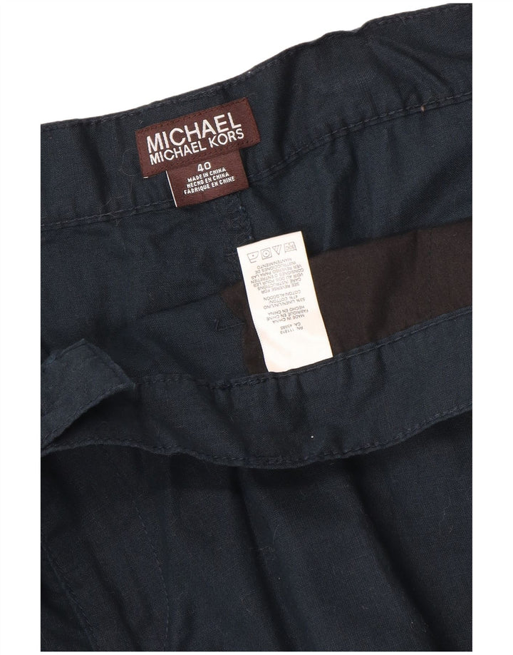 Pantaloncini cargo da uomo Michael Kors W40 XL Lino blu navy