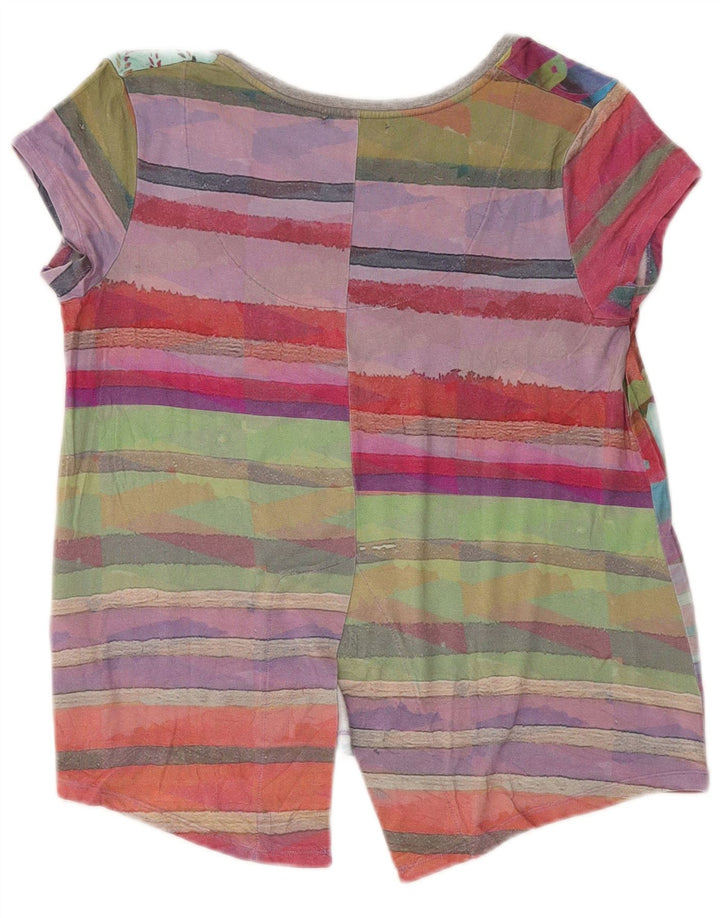Desigual Womens Regular Blouse Top UK 16 Grande Viscosa floreale multicolore