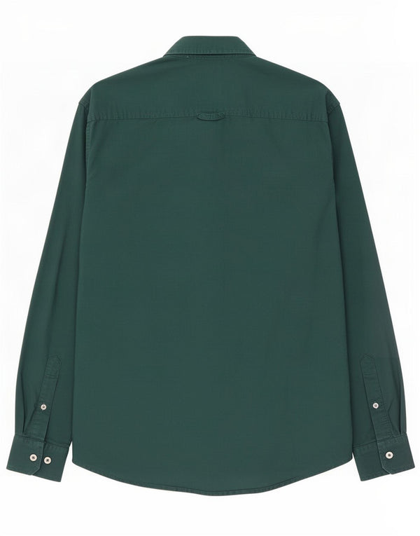 Crew Clothing Camicia slim fit da uomo in cotone verde medio