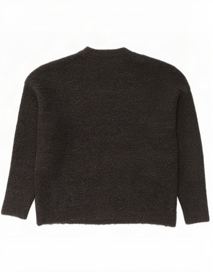 Maglione maglione girocollo da donna Marks & Spencer UK 14 Poliestere grigio medio