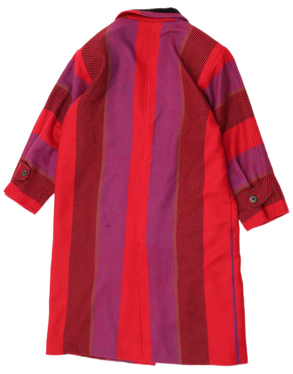 Soprabito oversize da donna Roccobarocco UK 10 piccolo in lana a righe rosse
