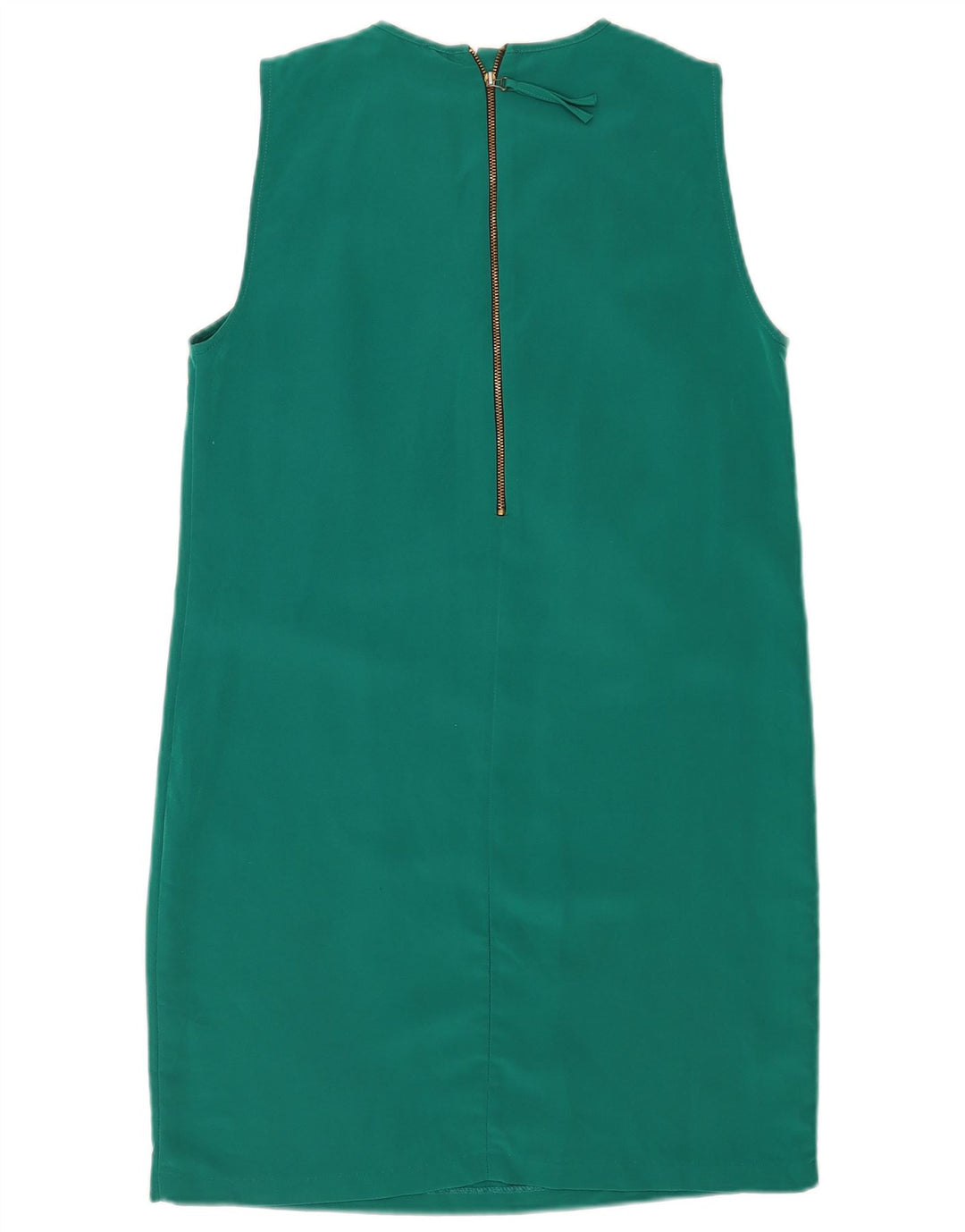 Abito a trapezio senza maniche da donna Zara UK 12 verde medio