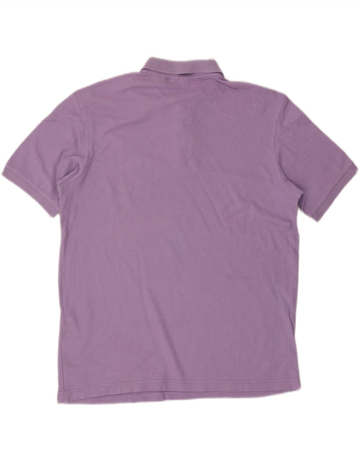 Polo da uomo Fila Large in cotone viola