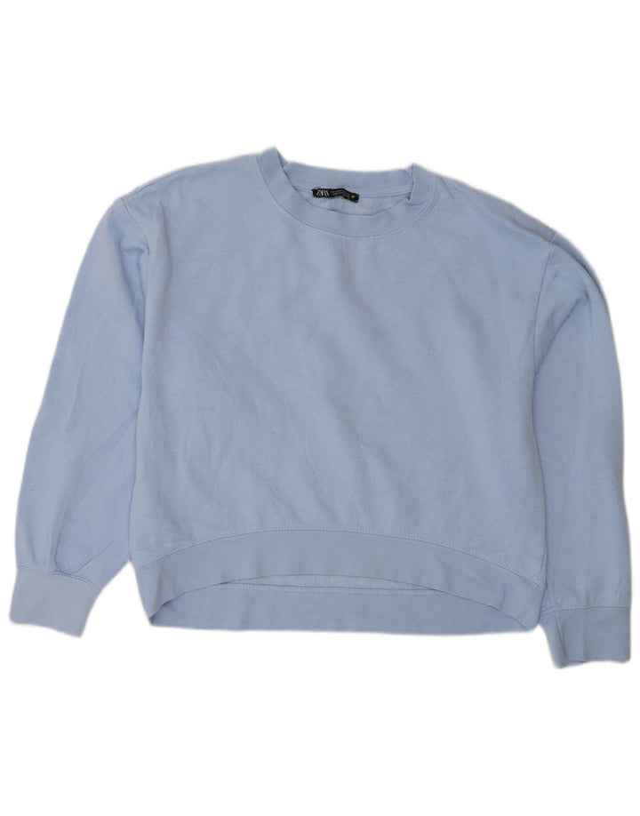 Felpa da donna Zara UK 14 Blu medio