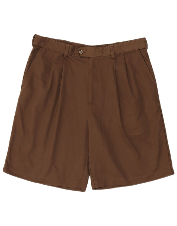 Pantaloncini chino da uomo con ancoraggio IZOD W34 Large Marrone Poliestere