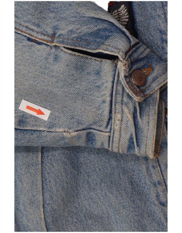 POP 84 Giacca da uomo in denim sherpa UK 38 Blu medio