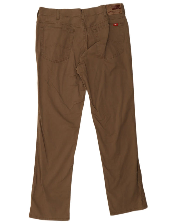 Pantaloni casual dritti da uomo Mustang Tramper W38 L32 in cotone beige