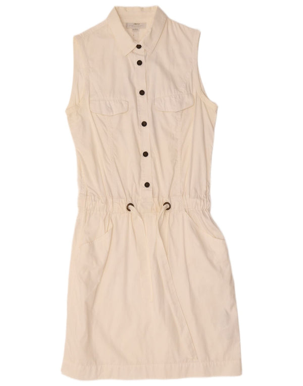 Abito camicia pullover senza maniche da donna Marlboro Classics IT 42 bianco medio