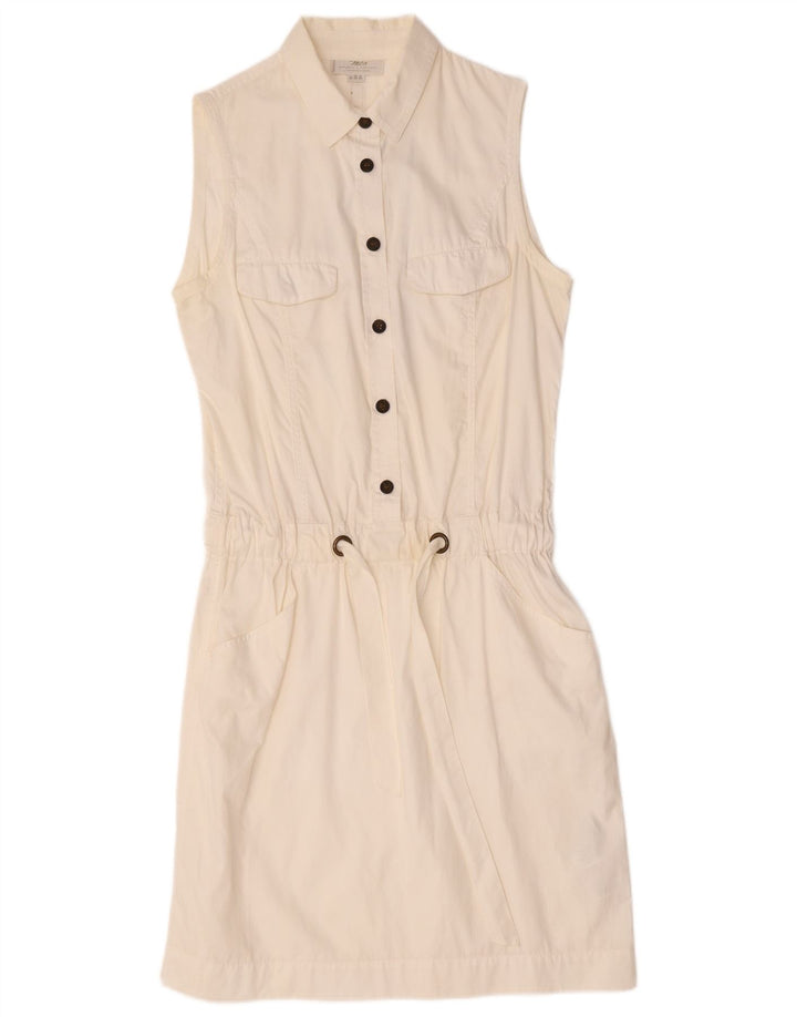 Abito camicia pullover senza maniche da donna Marlboro Classics IT 42 bianco medio