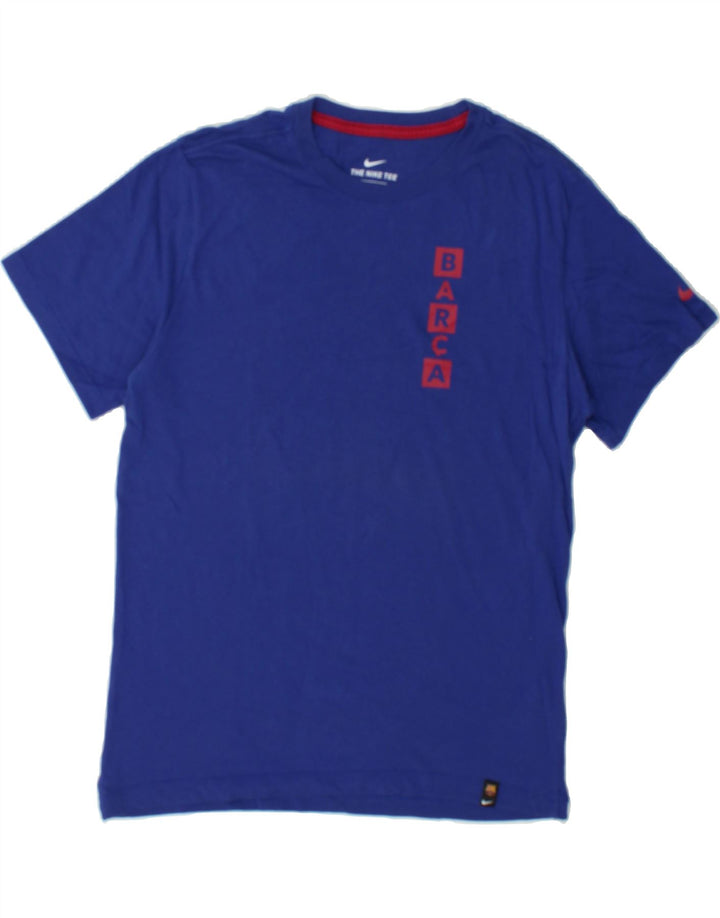 NIKE Mens Graphic T-Shirt Top Medium Blue Cotton Vintage Nike and Second-Hand Nike from Messina Hembry 