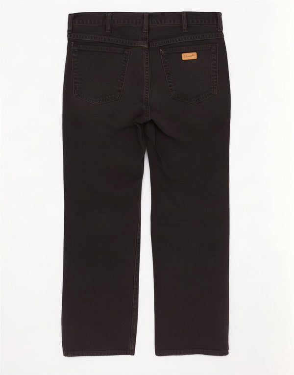 Jeans dritti da uomo Wrangler Texas W35 L30 cotone nero