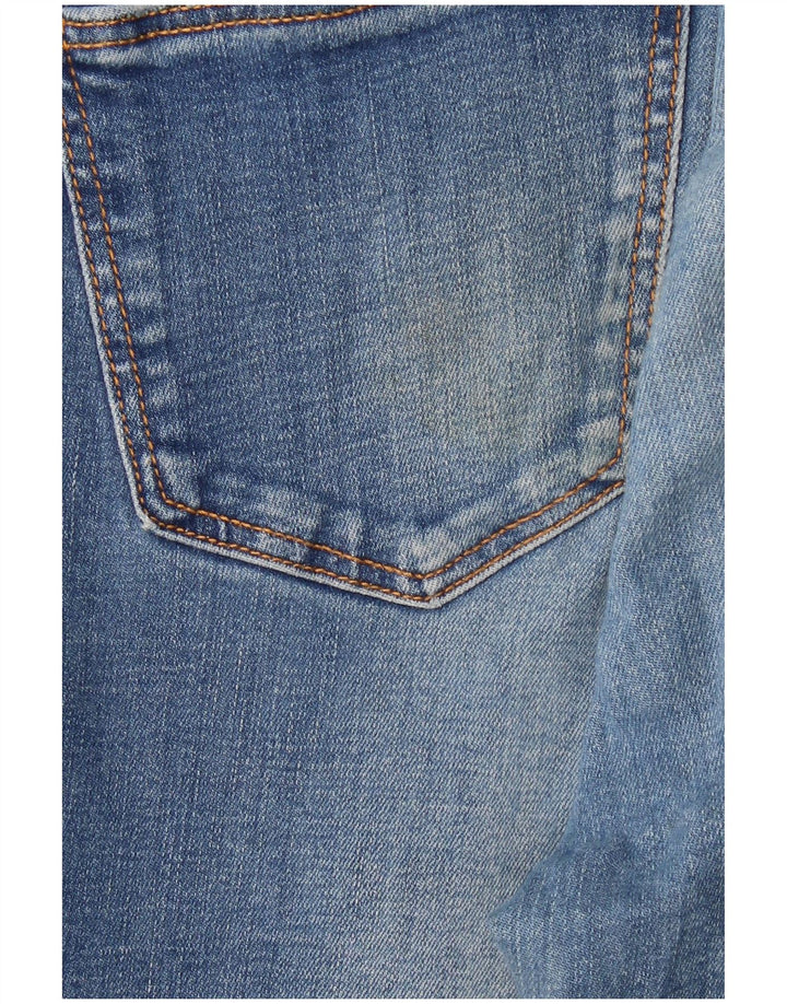 Jeans slim invecchiati ZARA da donna EU 38 piccoli W28 L28 blu