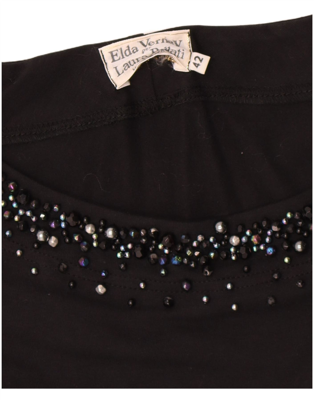 Abito lungo da donna vintage IT 42 medio nero