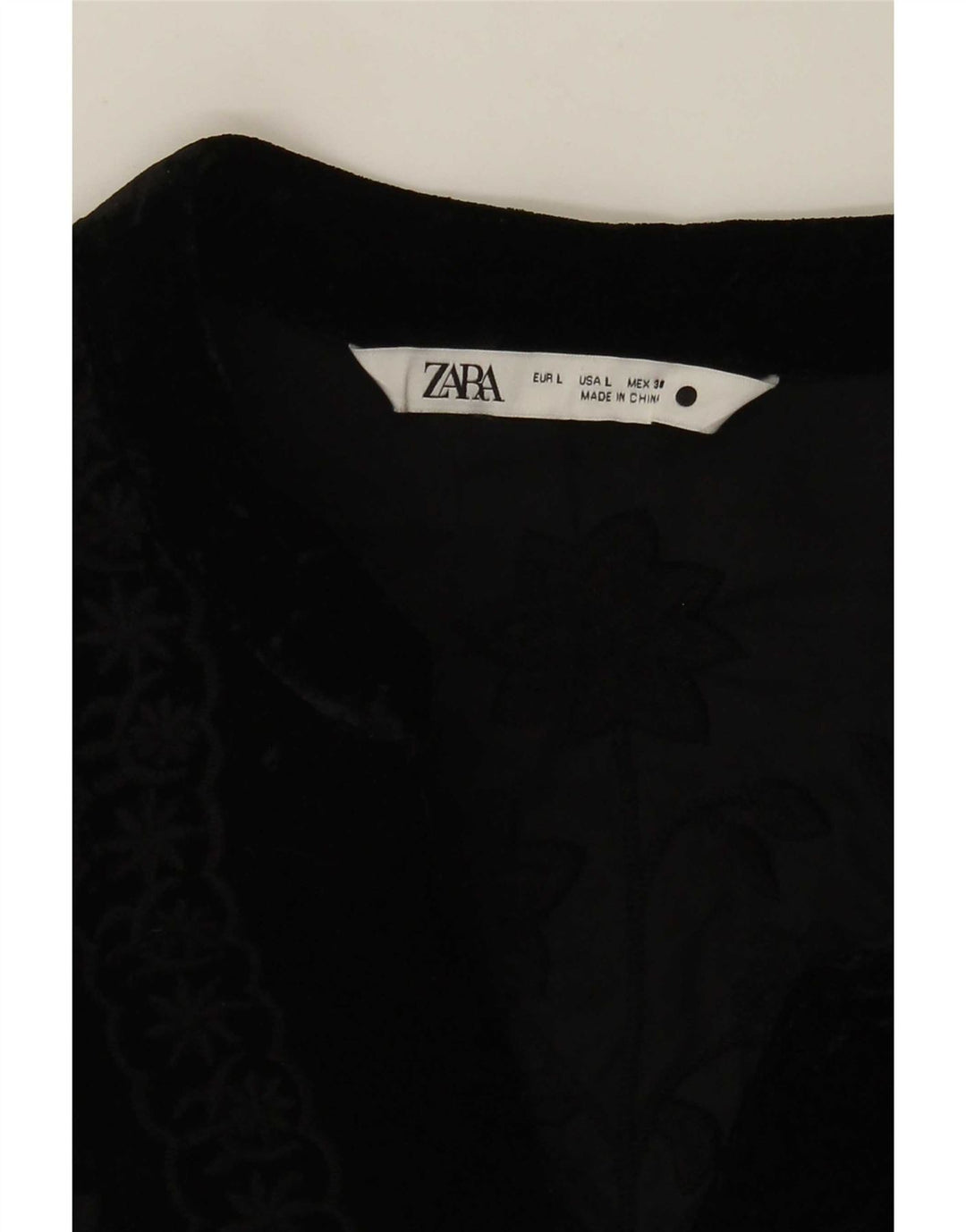 Giubbotto bomber da donna Zara UK 16 grande nero floreale