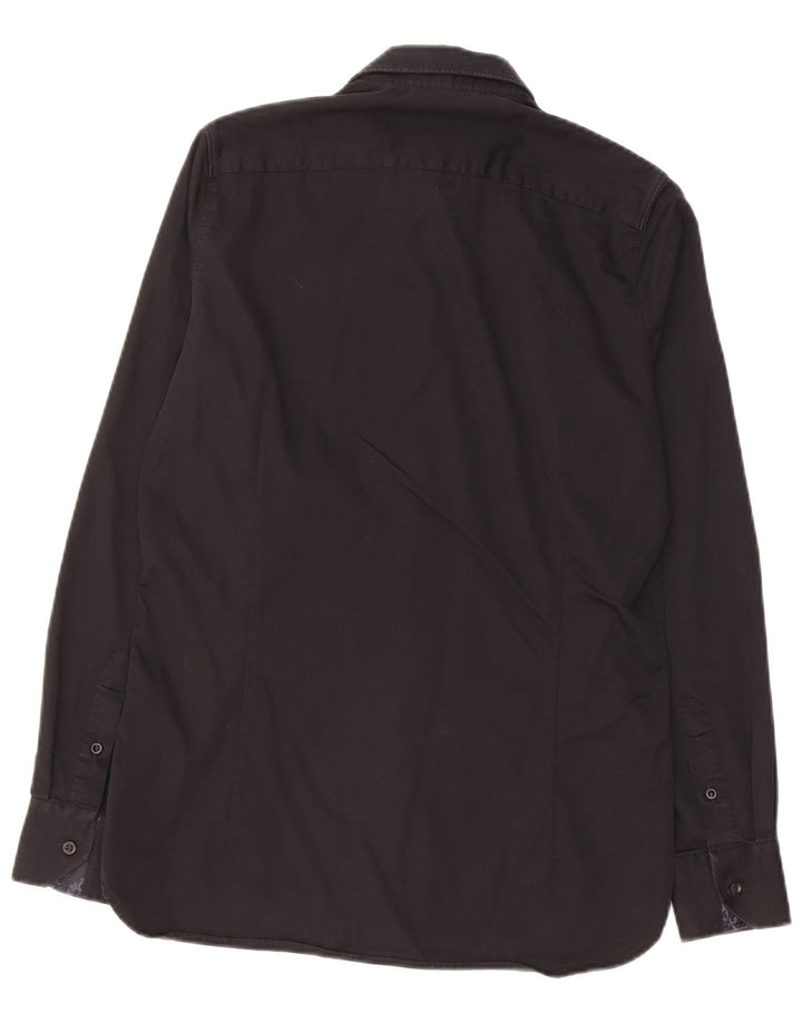 Camicia da uomo TED BAKER taglia 15 cotone nero medio