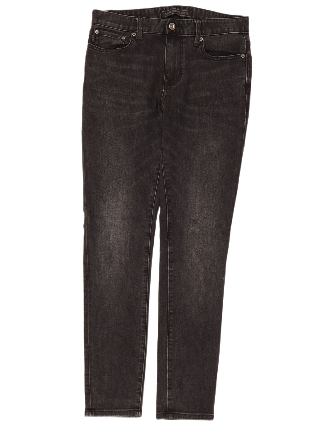Jeans skinny da uomo Superdry W30 L29 cotone nero