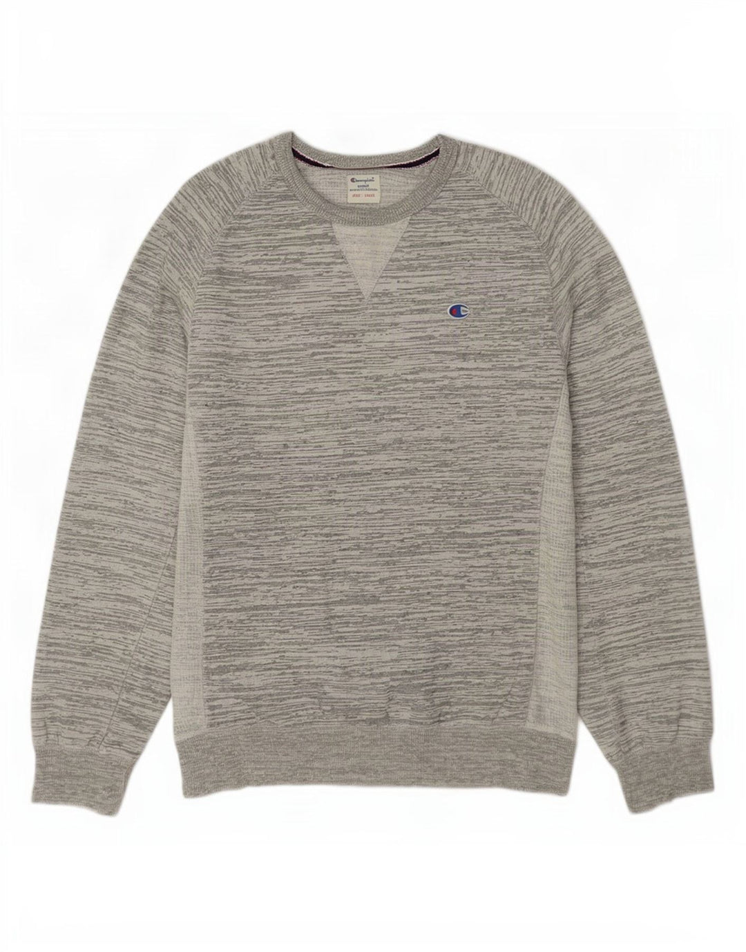Felpa da uomo Champion Maglione grande cotone chiazzato grigio