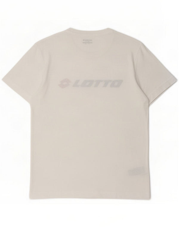Lotto T-shirt grafica da uomo Life's Top grande in cotone bianco