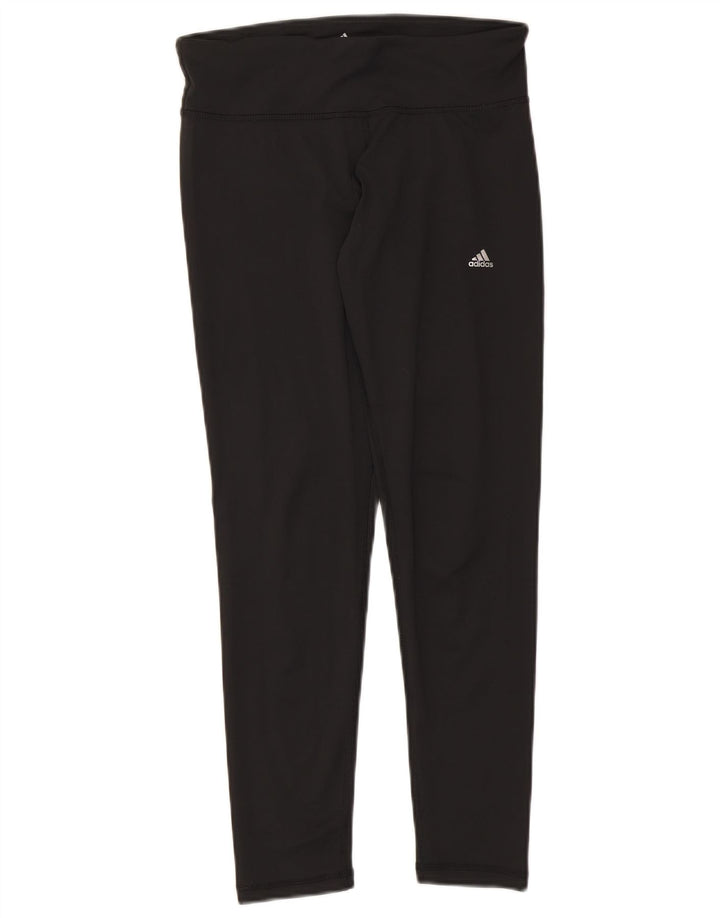 Leggings Adidas Climalite da donna UK 12/14 Poliestere nero medio