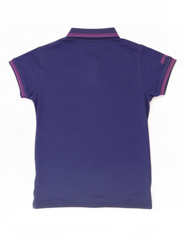 Polo da donna Cesare Paciotti UK 14 cotone blu navy medio