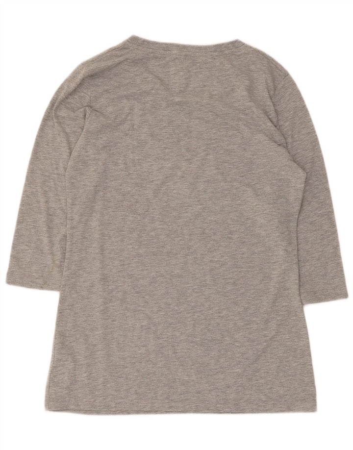 Top tunica con maniche a 3/4 con grafica da donna Timberland UK 12 Cotone grigio medio