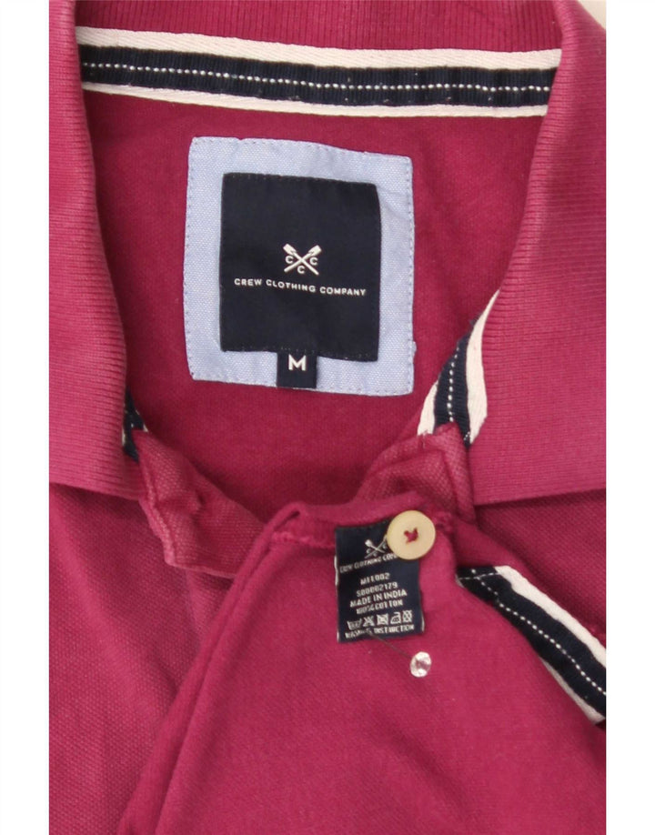 Crew Clothing Polo da uomo in cotone bordeaux medio