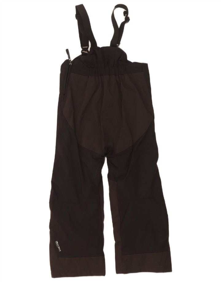 Pantaloni da sci con salopette grafica da bambino Helly Hansen 5-6 anni in poliammide nero