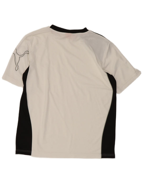 T-shirt grafica da uomo Puma Top Small White Colourblock