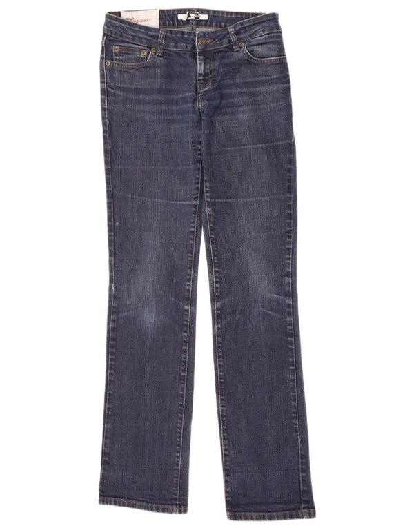 Jeans dritti da donna Zara EU 38 Small W28 L34 Cotone blu