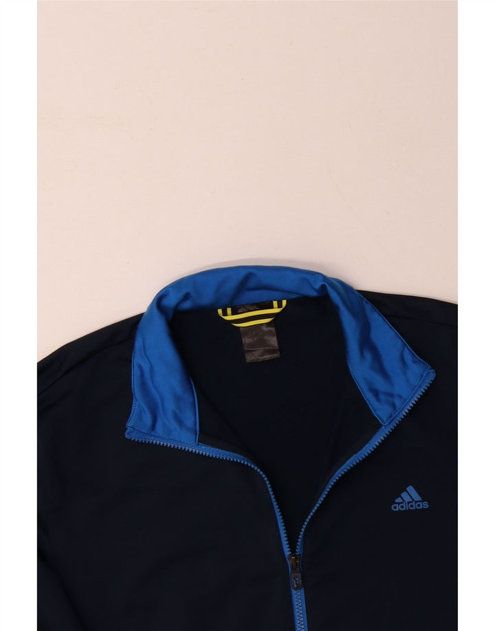 Giacca da tuta da uomo ADIDAS UK 44/46 XL Poliestere blu navy