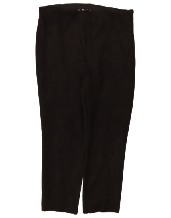 Pantaloni corti slim da donna Zara 2XL W34 L26 poliestere nero