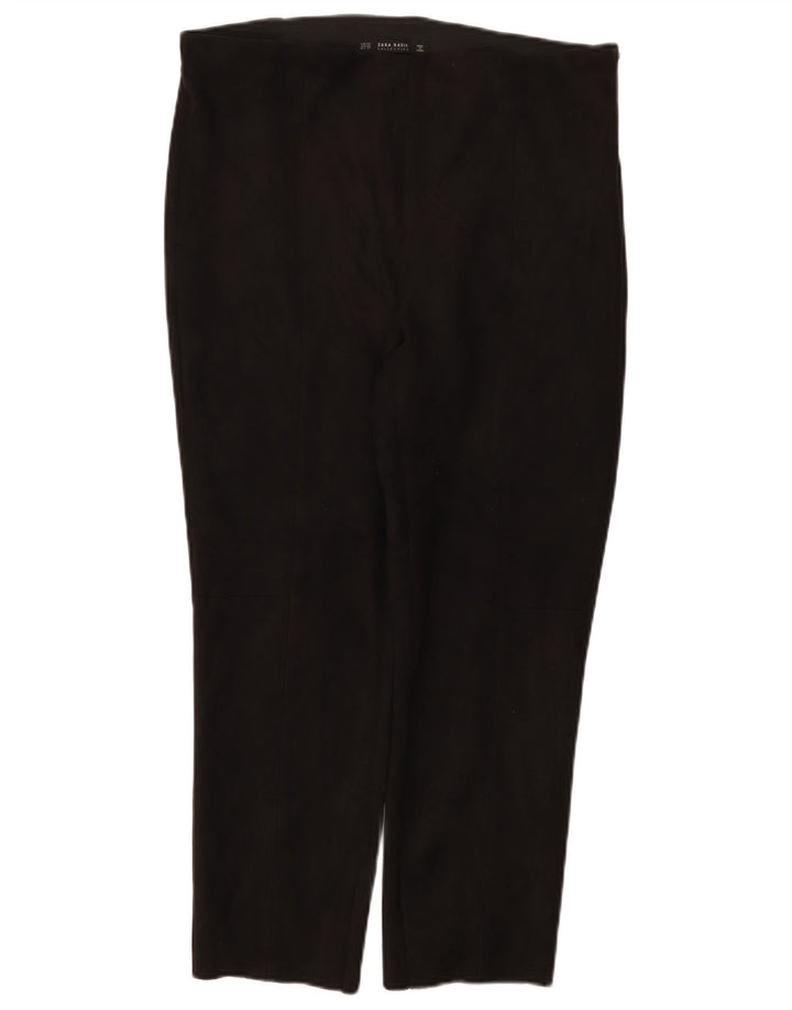 Pantaloni corti slim da donna Zara 2XL W34 L26 poliestere nero