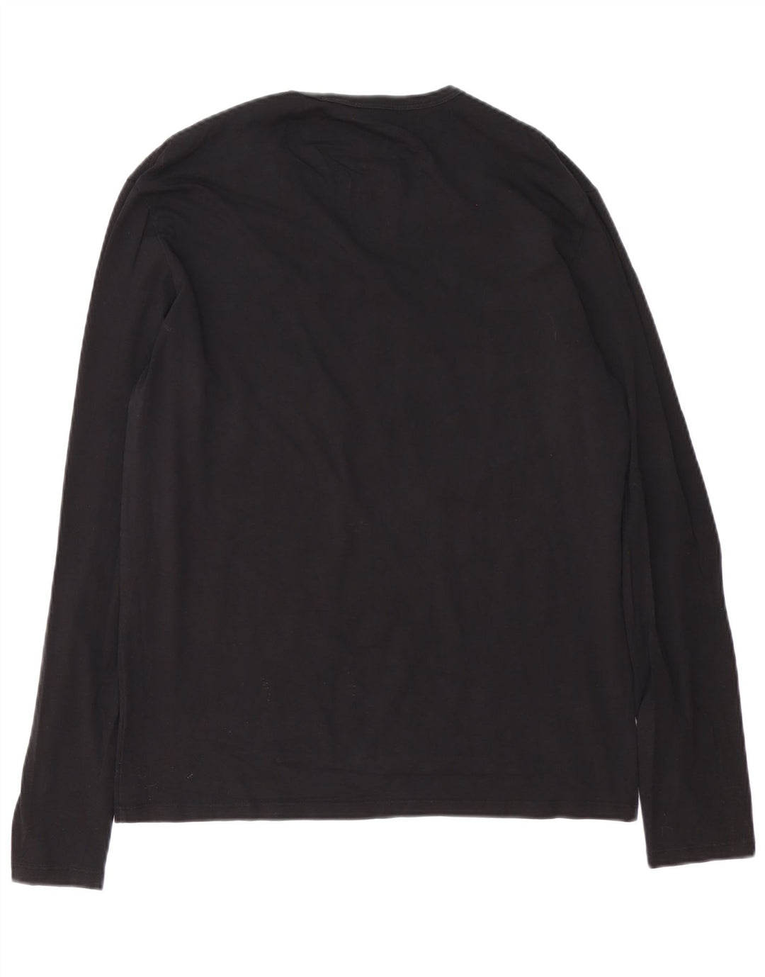 Guess Top grafico da uomo a maniche lunghe XL in cotone nero