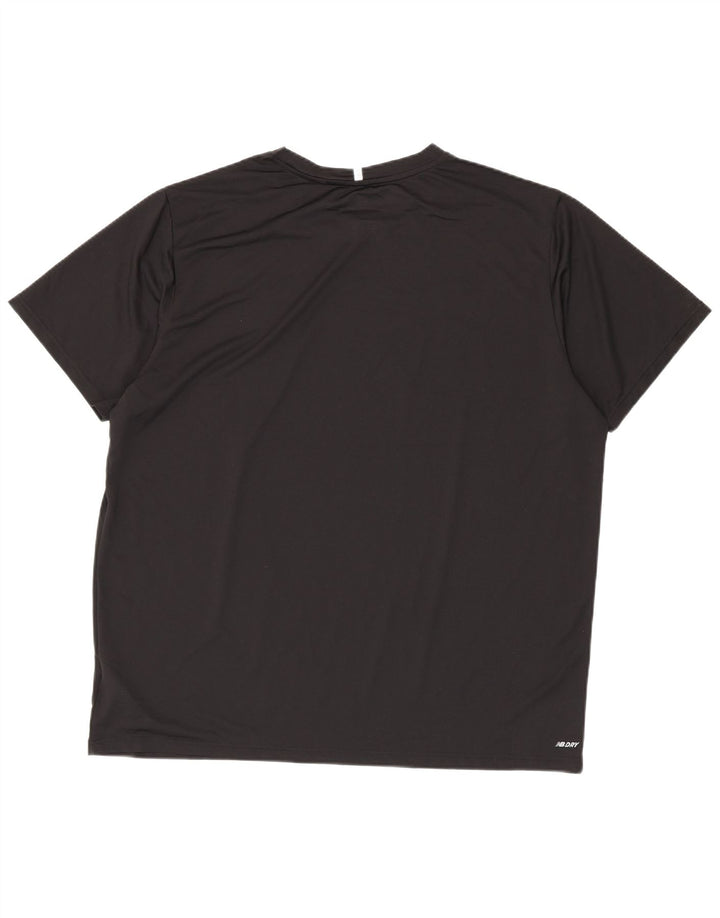 T-shirt da uomo New Balance Top 2XL poliestere nero