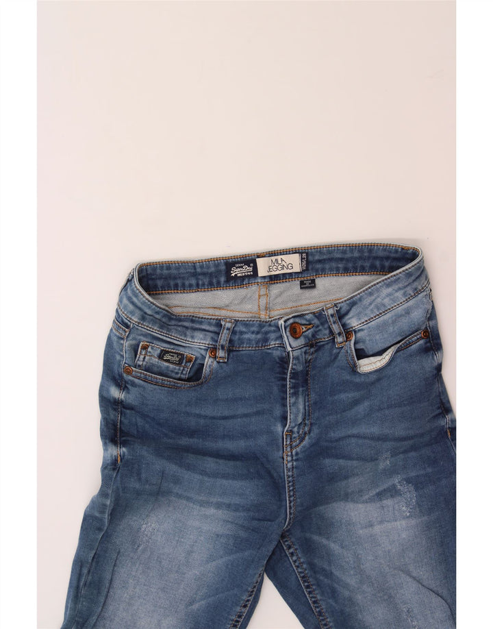 SUPERDRY Womens Jegging Jeans W26 L28 Blue Cotton Vintage Superdry and Second-Hand Superdry from Messina Hembry 