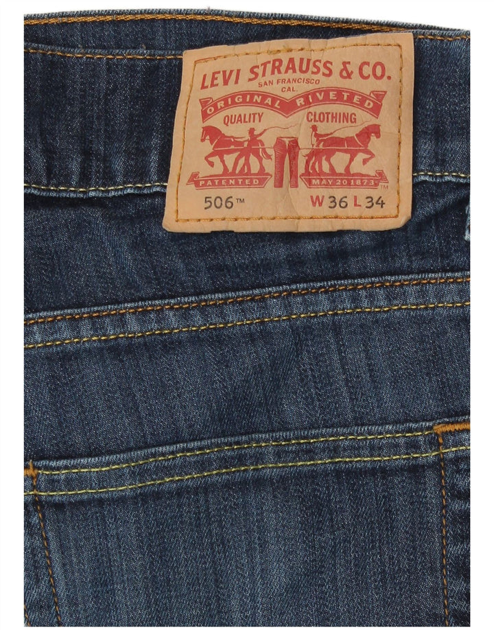 Levi's Uomo 506 Jeans dritti W36 L34 Cotone Blu