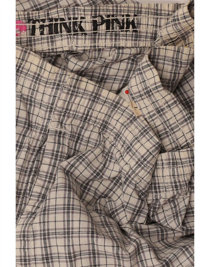 Pantaloni da jogging da uomo Think Pink grandi W36 L28 a quadri grigi
