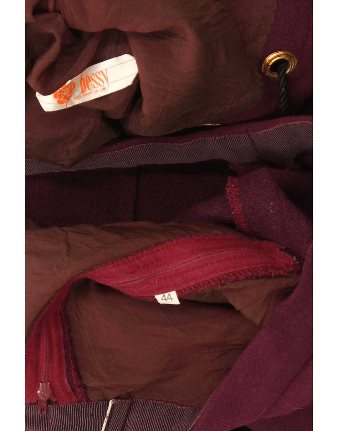 Abito vintage da donna in 2 pezzi IT 44 medio W24 L29 Viola