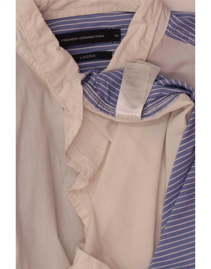 Camicia da uomo French Connection in cotone color block bianco medio