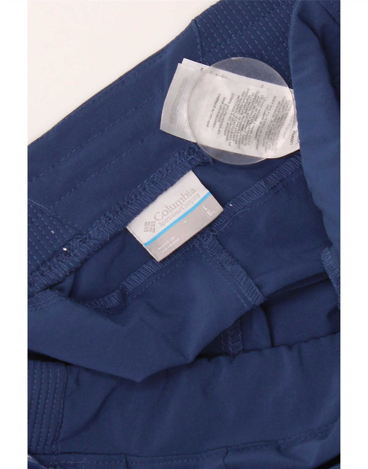 Pantaloncini casual da donna Columbia Large W32 in poliestere blu navy