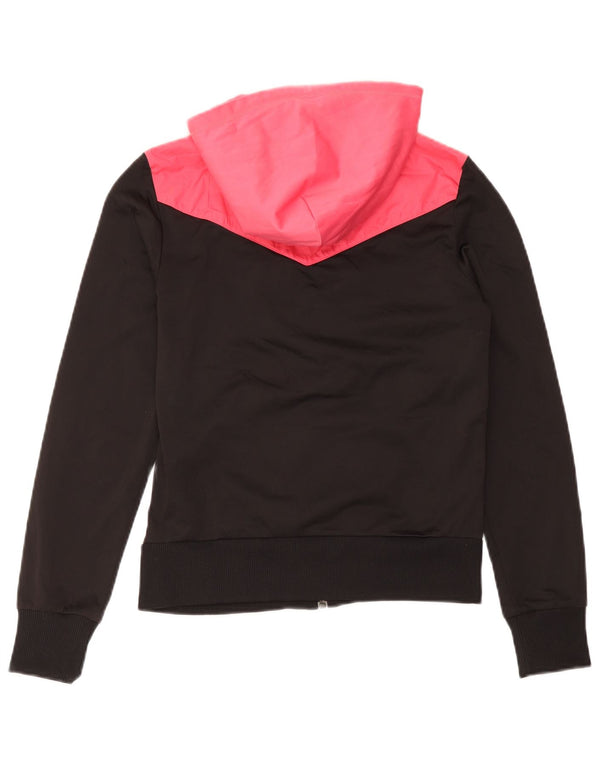 Felpa con cappuccio e zip da donna Puma UK 12 Poliestere color block medio nero