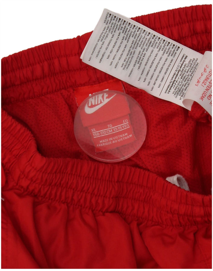 Pantaloncini sportivi Nike da ragazzo con grafica 13-14 anni XL rosso poliestere