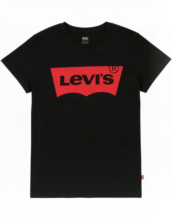 Levi's Boys Graphic T-Shirt Top 13-14 Years XS Black Cotton