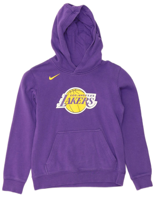 Maglione con cappuccio NIKE da bambino dei Los Angeles Lakers 10-11 anni viola medio