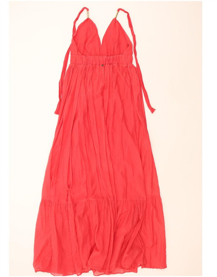 TRUSSARDI JEANS Womens Halter Dress IT 42 Medium Red Vintage Trussardi Jeans and Second-Hand Trussardi Jeans from Messina Hembry 