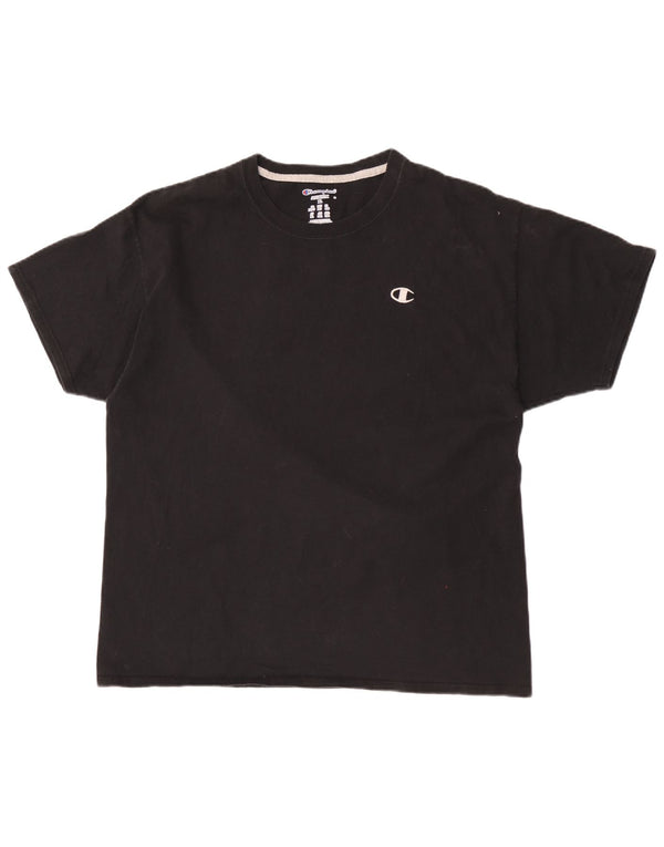 T-shirt da uomo Champion Top XL in cotone nero