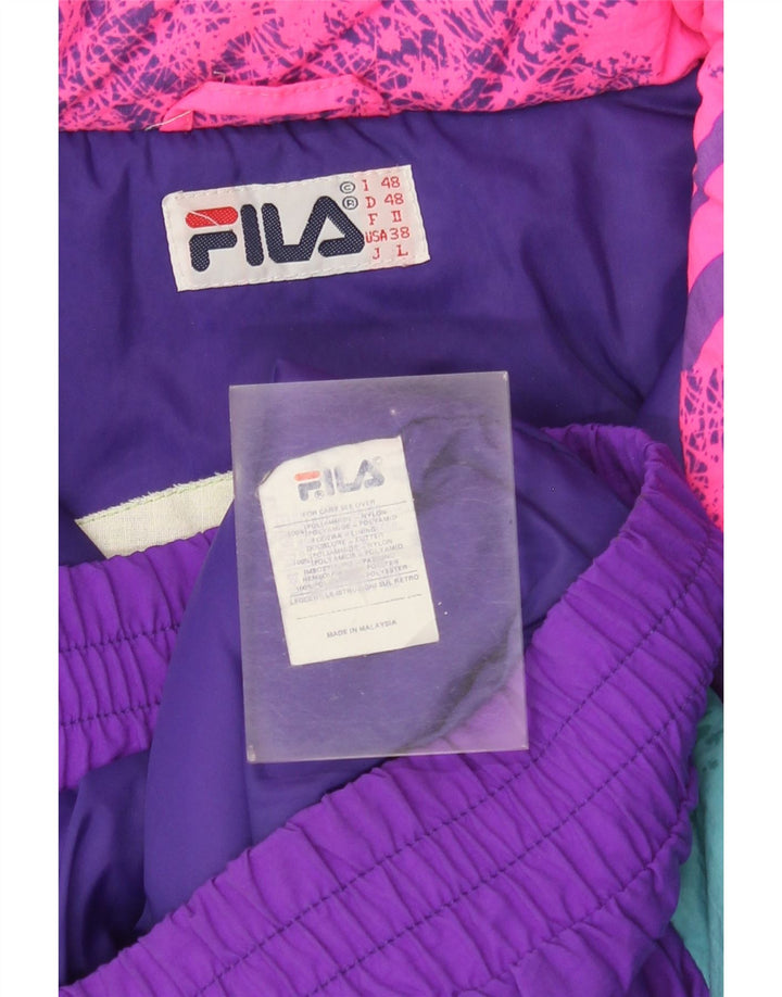 Giacca da sci da uomo FILA vestibilità ampia IT 48 Medium multicolore Colourblock