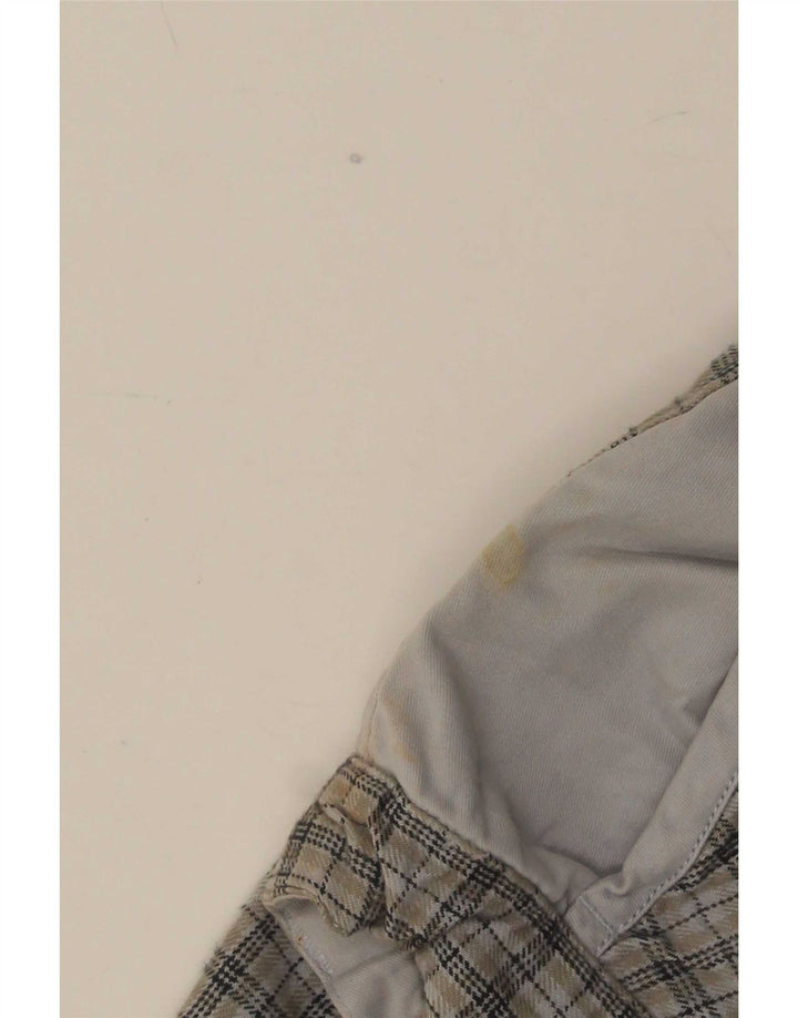 Pantaloni chino dritti da uomo Think Pink grandi W36 L32 a quadri grigi